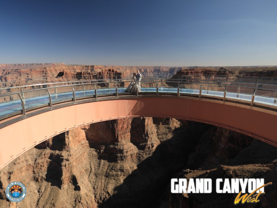 Grand Canyon West Rim Skywalk is definitely one of the best things to do in Las Vegas for Honeymoon