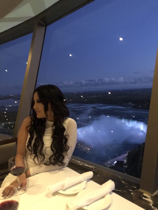 The Revolving Restaurant at Skylon Tower is the best place to have dinner on your Niagara Falls two day itinerary.