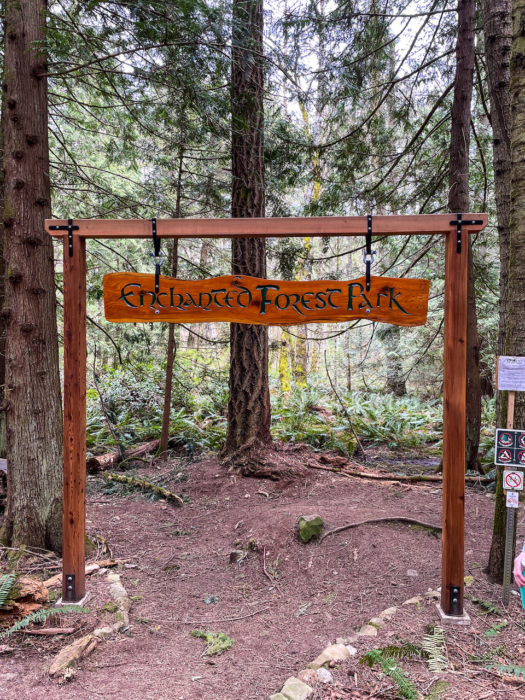 Enchanted Forest Park Sign