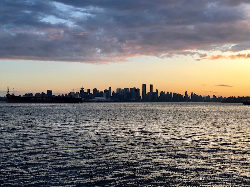 Sunset over Downtown Vancouver